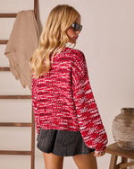 Drifted Layers Abstract Knit Sweater