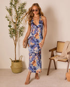 Neima Halter Floral Maxi Dress
