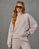 Between Plans Scuba Half Zip Sweatshirt