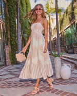 Caterena Seashell Print Maxi Dress
