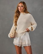 Chic Behavior Ribbed Mock Neck Sweater