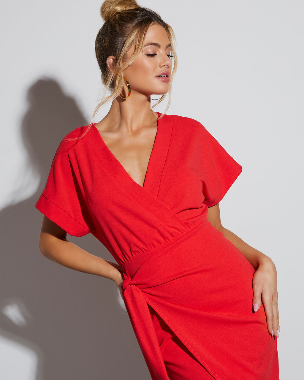Bold Move Wrap Midi Dress VICI
