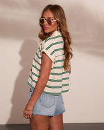 Closet Society Striped Collared Top