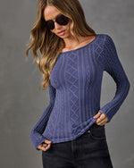 Jamiyah Cable Knit Top