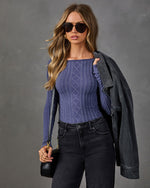 Jamiyah Cable Knit Top
