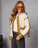 Anissa Quilted Contrast Trim Jacket