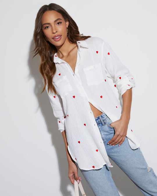 Change Of Heart Button Down Top