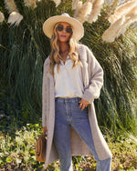 Mocha % Alexia Pocketed Duster Cardigan-1