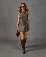 Joanne Plaid Mini Dress