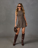 Joanne Plaid Mini Dress