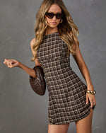 Joanne Plaid Mini Dress