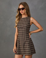 Joanne Plaid Mini Dress