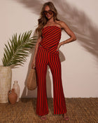 Celina Striped Wide Leg Pants