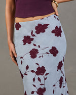 Sunset Roses Floral Maxi Skirt