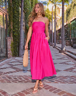 Caspian Strapless Striped Maxi Dress