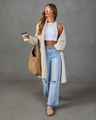 Morning Roast Ribbed Knit Cardigan