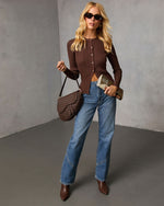 St. James Ribbed Buttoned Top