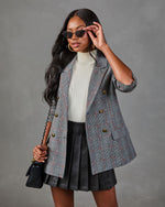 Whitmore Plaid Double Breasted Blazer