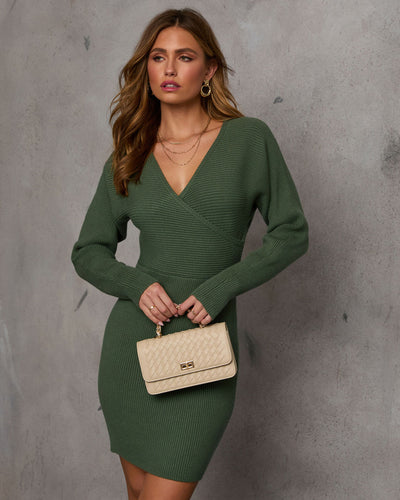 Constance Bodycon Mini Sweater Dress – VICI