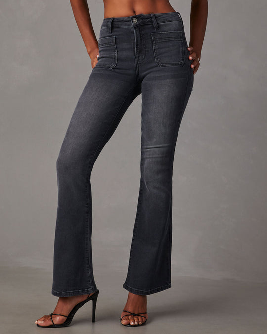 Delano High Rise Stretch Flare Jeans – VICI
