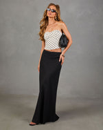 Leyah Linen Blend Polka Dot Top