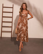Refined Muse Floral Fit and Flare Midi Dress