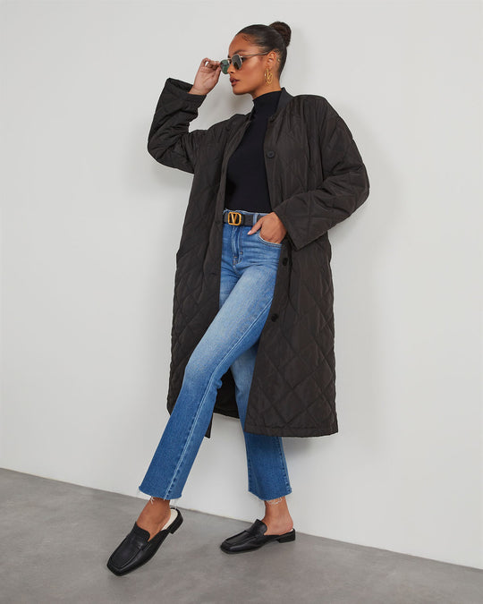 Aston Quilted Long Coat