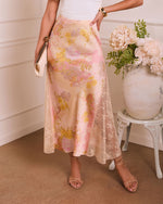 Soft Rise Satin Lace Skirt