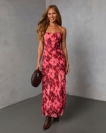 Soria Abstract Slip Maxi Dress