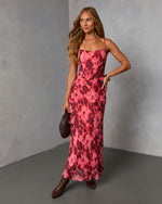 Soria Abstract Slip Maxi Dress