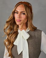Phoebe Velvet Faux Pearl Cluster Headband