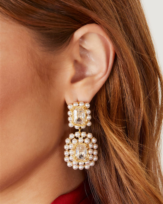 Pearl % Monroe Drop Earrings-4