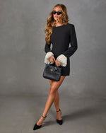 Calista Contrast Cuff Mini Dress