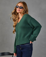 Crisp Season Ribbed Knit Sweater