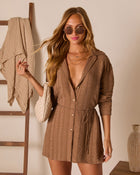 Citrus Chill Waist Tie Romper