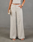 Leyah Linen Blend Polka Dot Pants