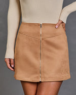 Spice Season Faux Suede Mini Skirt