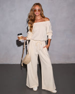 Dream A Little Off the Shoulder Jumpsuit