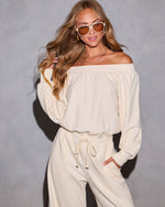 Dream A Little Off the Shoulder Jumpsuit