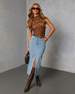 Halo Haze Mesh Polka Dot Tank