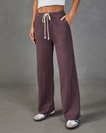 Quiet Edition Drawstring Wide Leg Lounge Pants