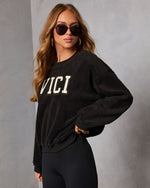 Black % VICI Summit Graphic Fleece Sweatshirt-3