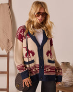 Desert Rodeo Motif Cardigan
