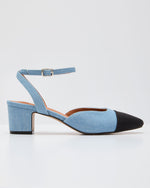 Denim % Vaila Denim Kitten Heels-5