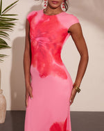 Easy Orchard Mesh Floral Maxi Dress