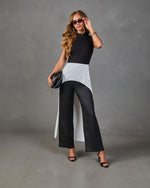 Coastal Village Color Block Maxi Top
