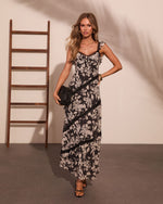Slow Blooming Tiered Floral Midi Dress