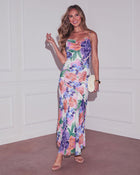 Festive Garden Floral Maxi Dress