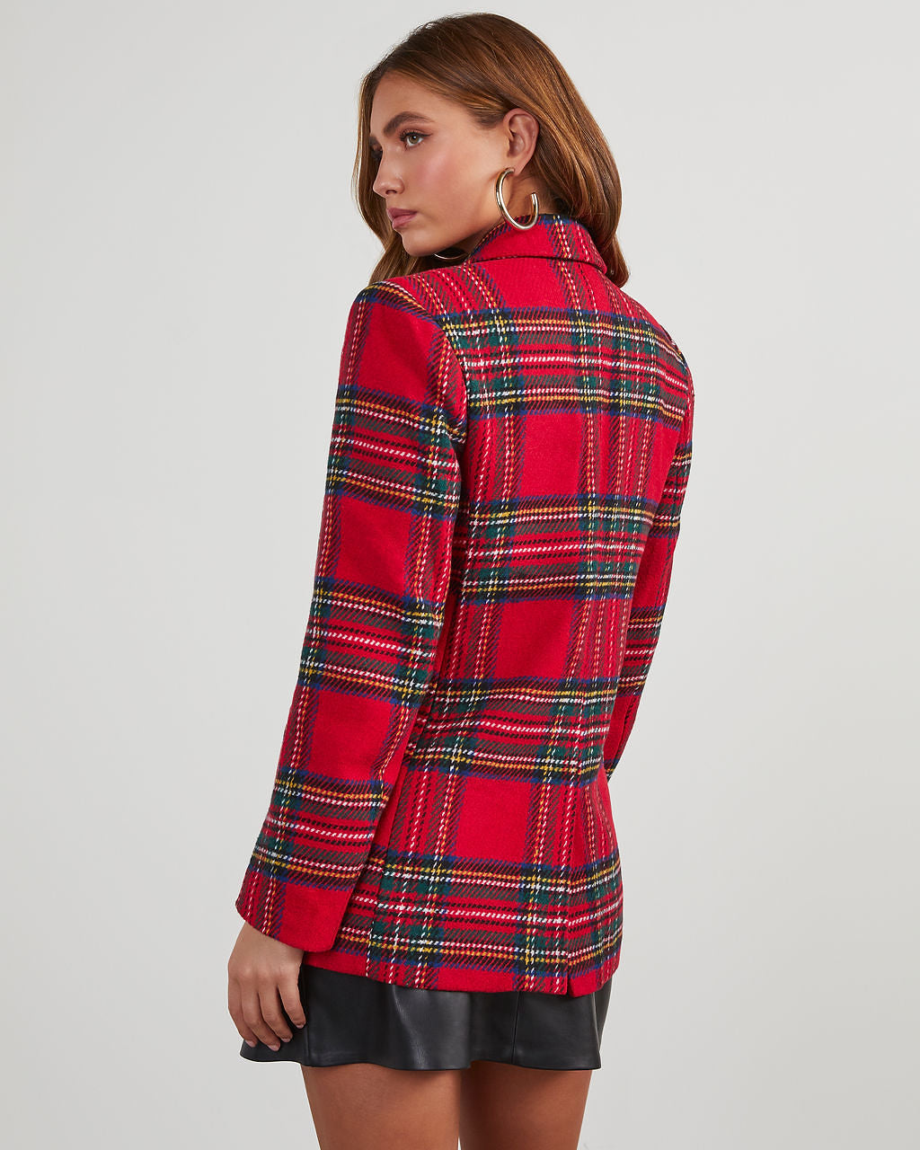 Eve Pocketed Plaid Blazer – VICI