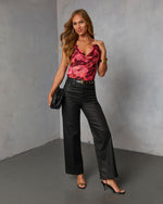 Soria Abstract Cowl Top